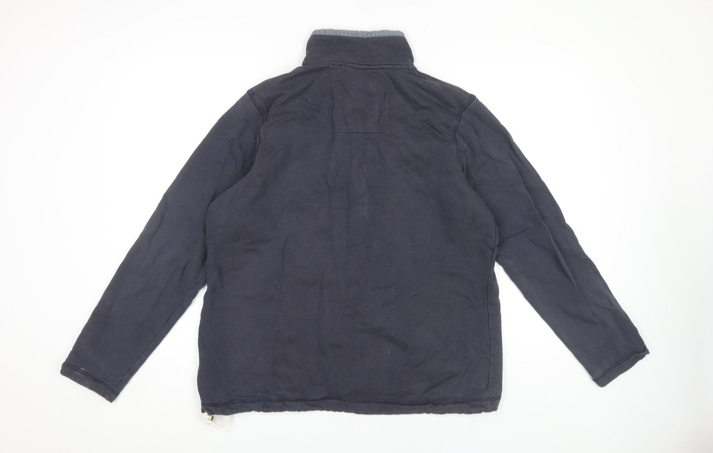 Seasalt Women's Blue Henley Sweatshirt Size 14