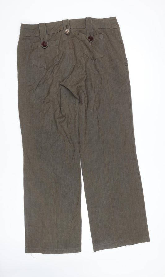 Next Women's Brown Straight Trousers Size 18