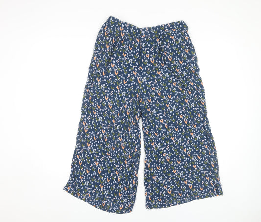 White Stuff Women's Blue Cropped Trousers, Size 10