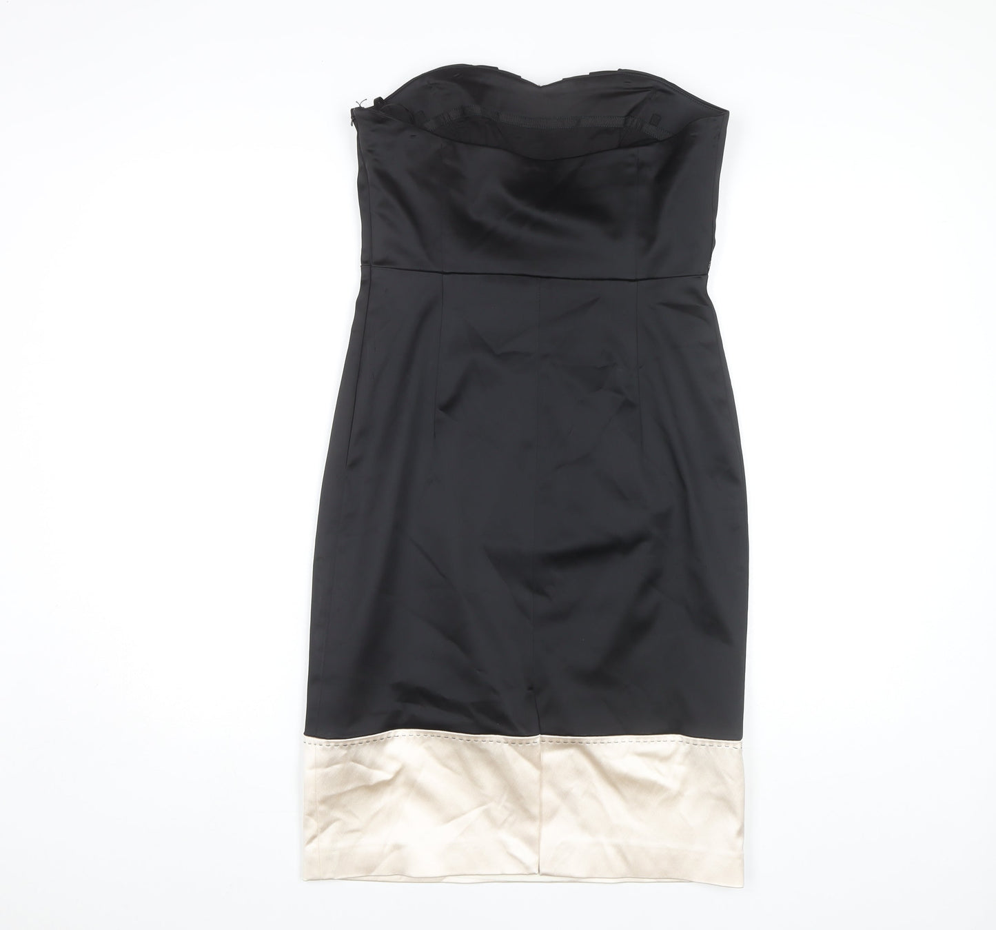 Coast Black Strapless Dress Women Size 12