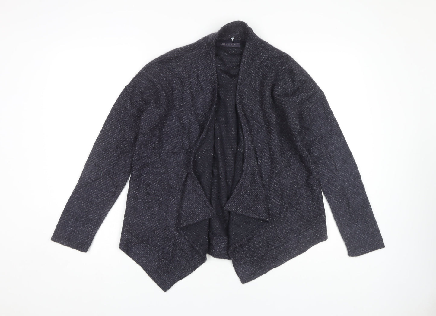 Marks and Spencer Women's Black Open Front Cardigan Size 8