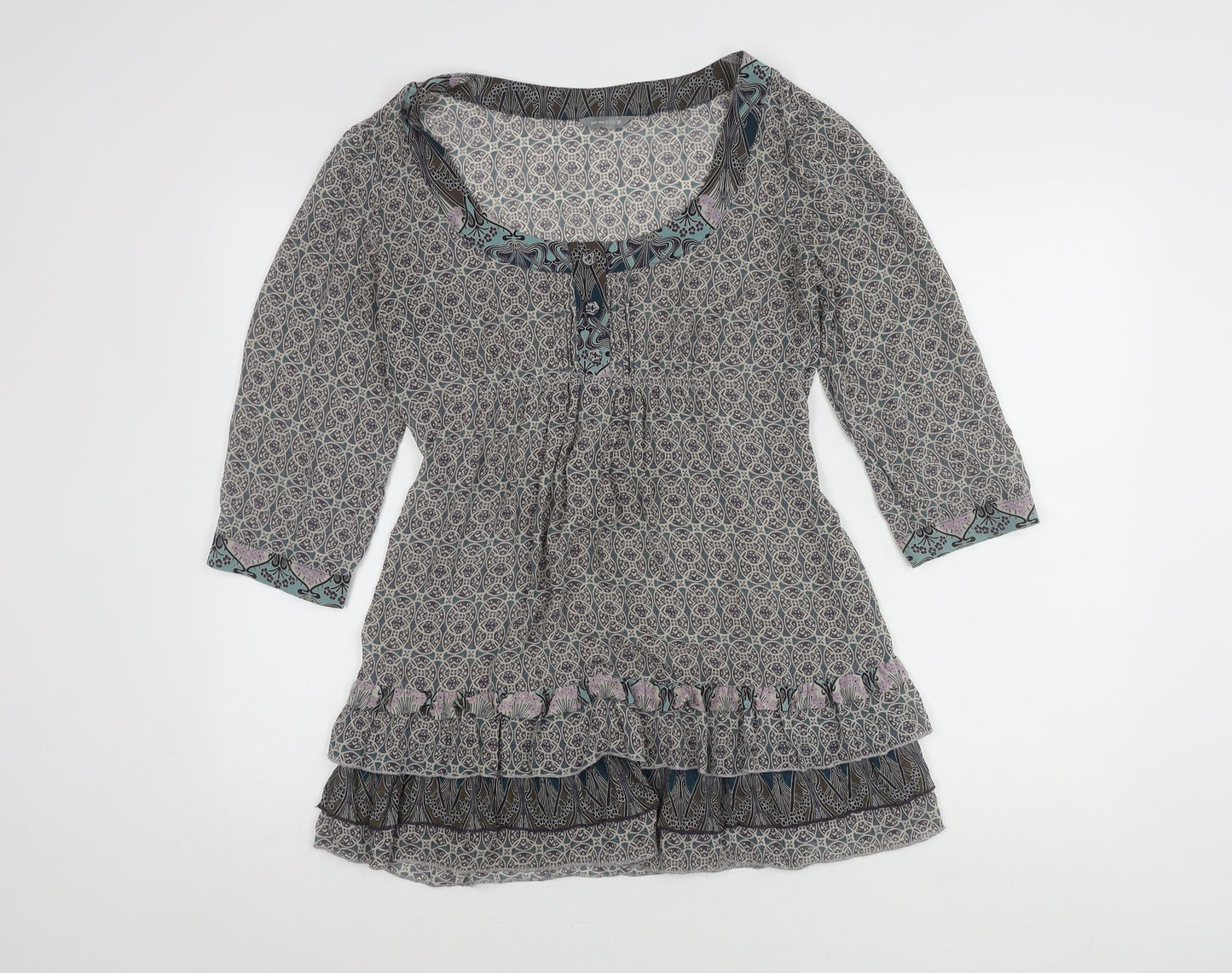 Marks and Spencer Women's Multicoloured Tunic - Size 10