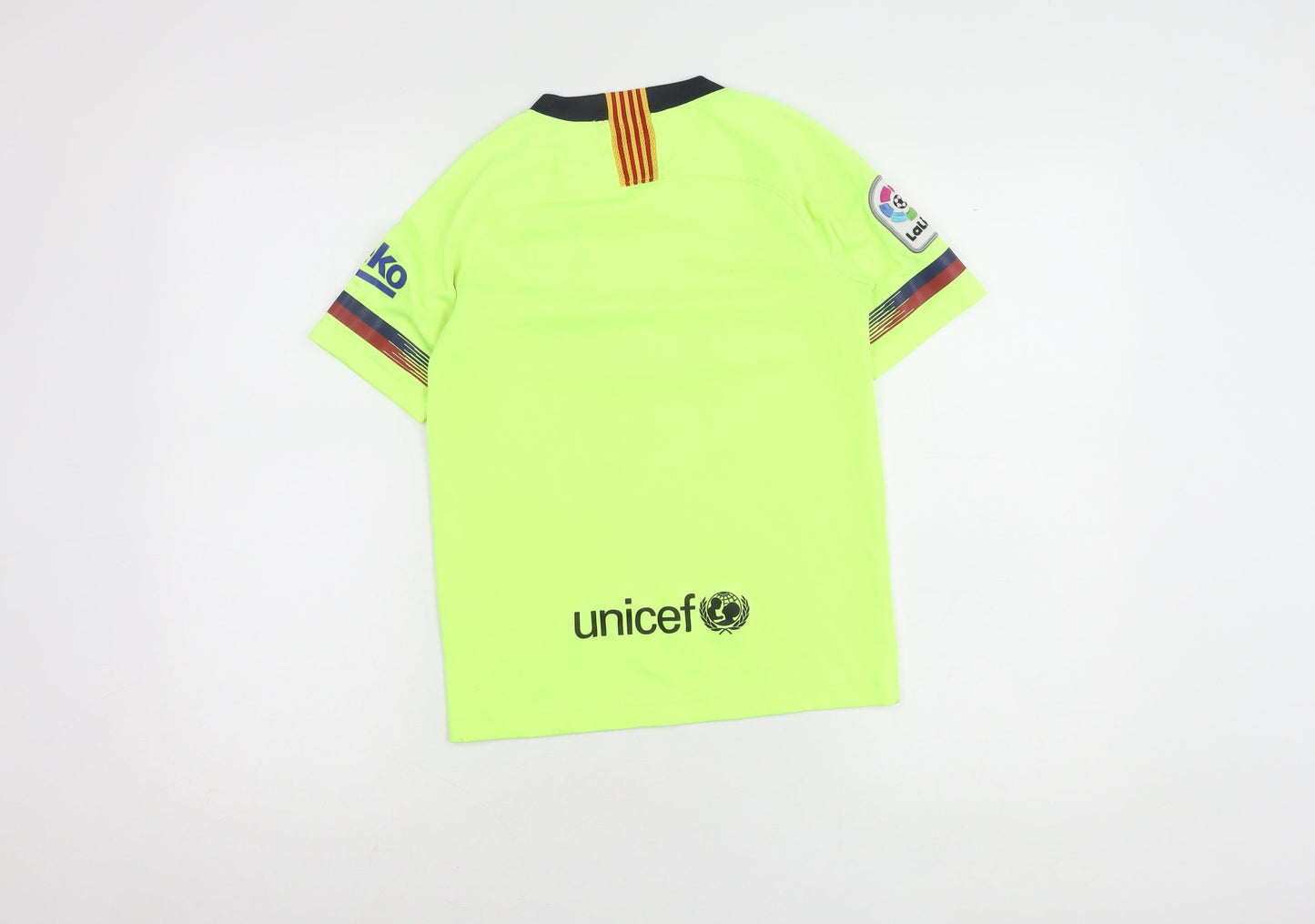 Nike Boys Green Football Jersey M Short Sleeve Athletic Tee