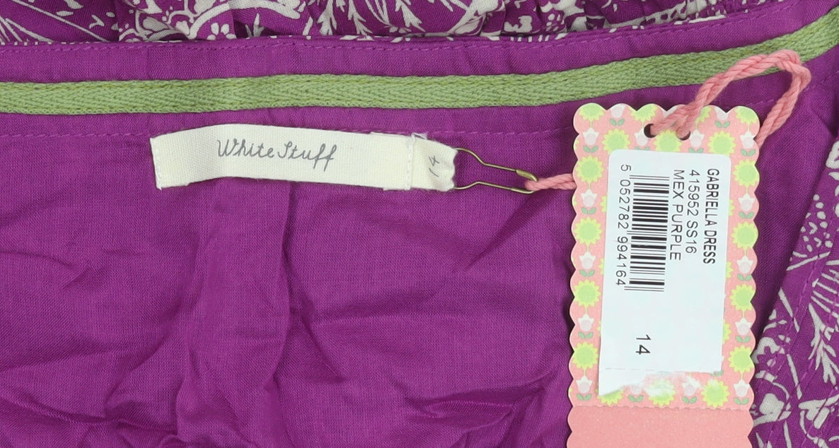 White Stuff Women's Purple Dress Size 14