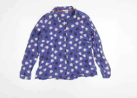 White Stuff Women's Floral Cotton Blouse UK 12
