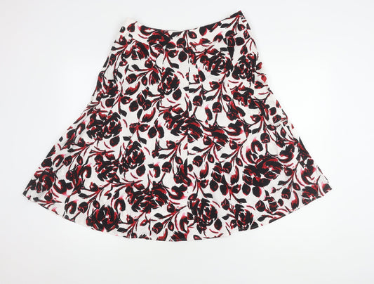 Bm Women's Multicoloured Floral Skirt Size 12