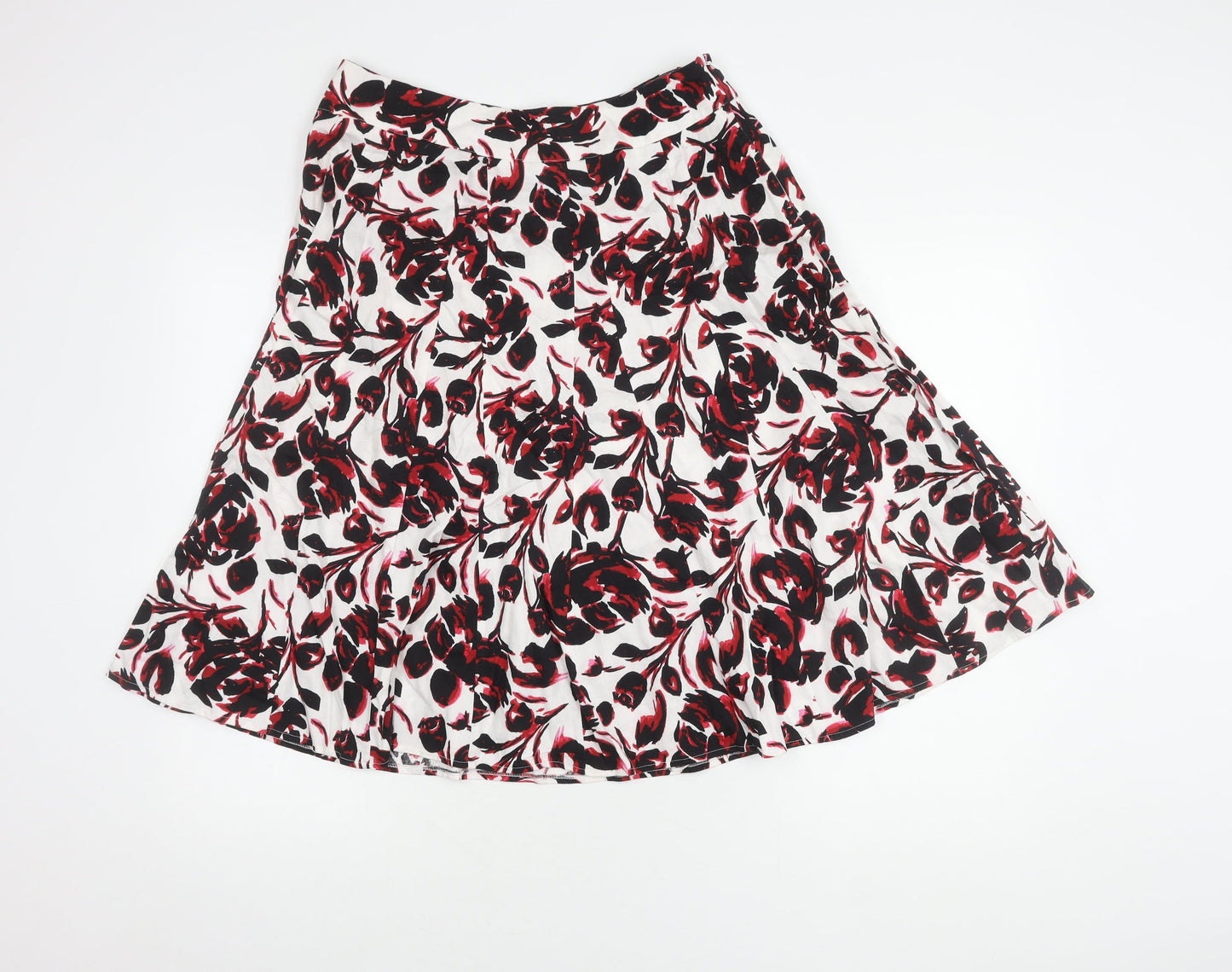 Bm Women's Multicoloured Floral Skirt Size 12