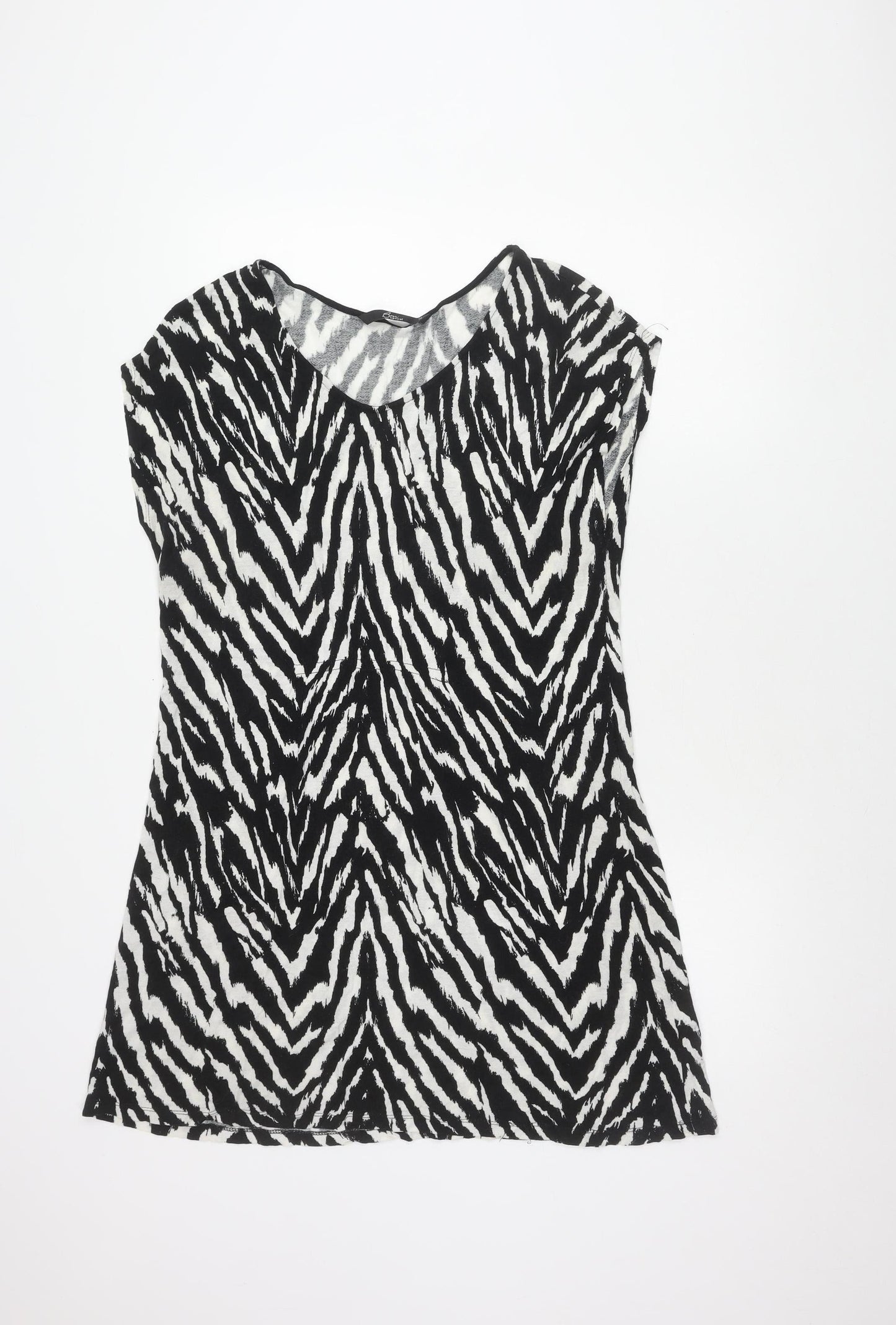 Bm Casual Women's Black Animal Print Top Size 10