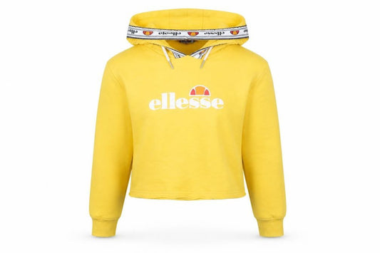 Ellesse Girls Yellow Logo Pullover Hoodie 2XS