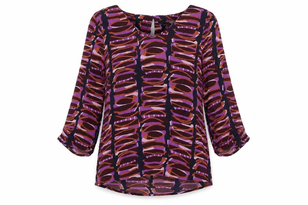 Front view of White Stuff Women's Multicoloured Stripe Top