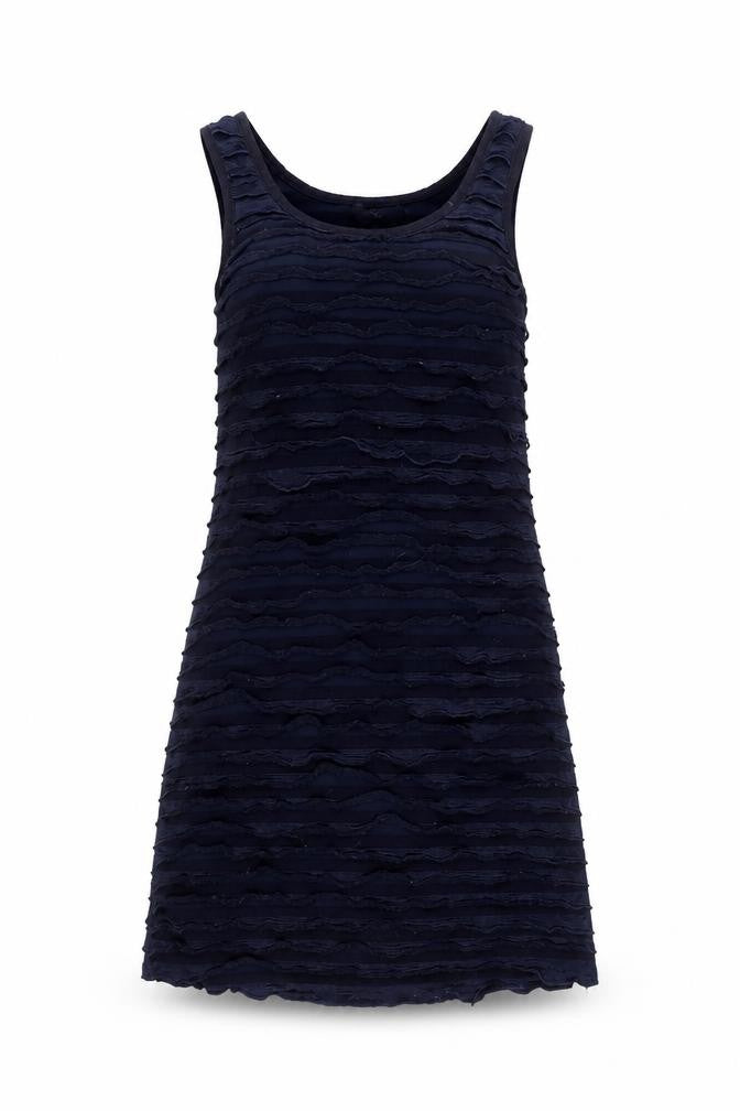 AX Paris Blue Sleeveless Women’s Casual Striped Dress