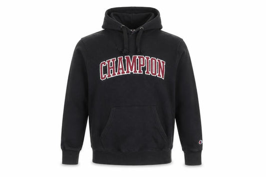 Mens UK S  Champion Black Pullover Hoodie