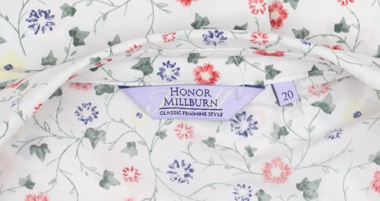 Honor Millburn Women's Floral Blouse, Size 20, Multicoloured
