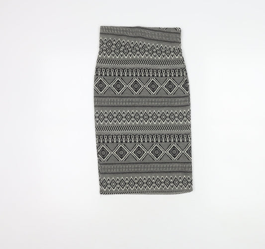 River Island Women's Multicoloured Midi Geometric Skirt