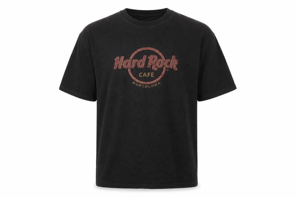 Mens UK Size M Hard Rock Cafe Black  Cotton T-Shirt