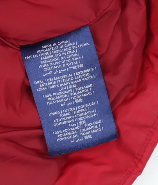 Gant Women's Red XS Puffer Jacket with Hood