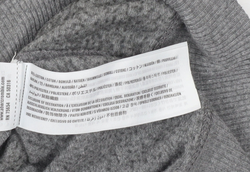 Hollister Women's Grey Pullover Sweatshirt XS