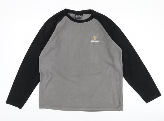Guinness Unisex Grey Sweatshirt M Pullover Logo