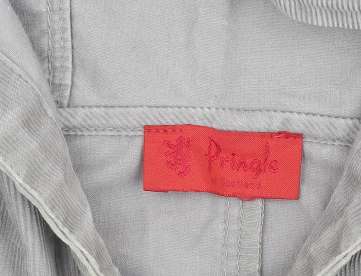 Pringle of Scotland Men's Grey Hooded Windbreaker M