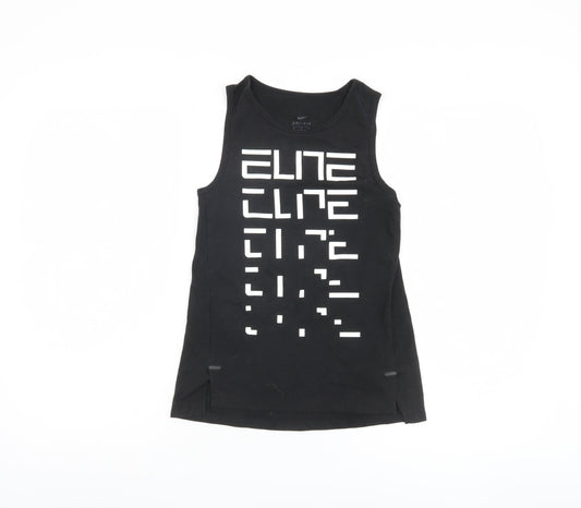 Nike Kids Black Dri-Fit Graphic Tank 10-12 Years