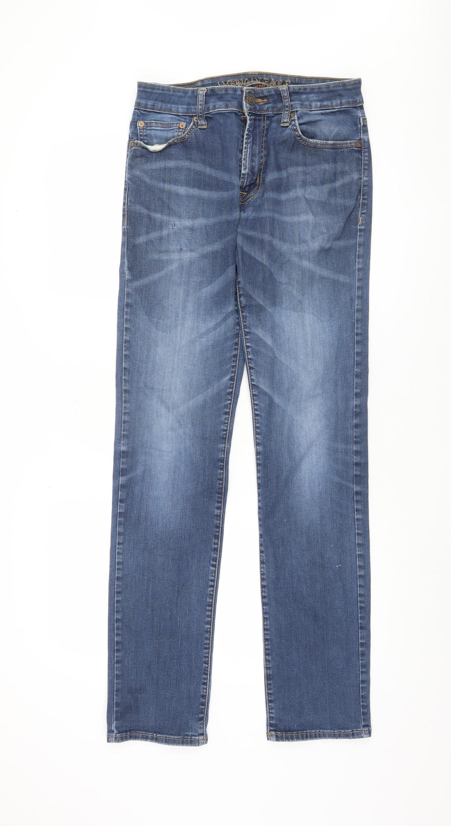 American Eagle Men's Blue Straight Jeans 30-34