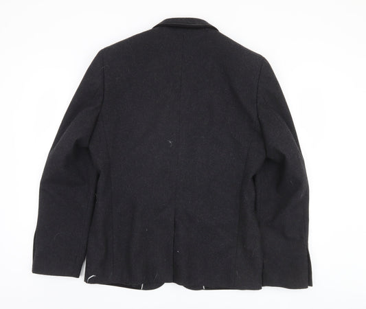 Jeff Banks Men's Black Slim Fit Blazer M