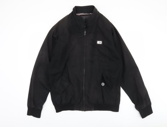 Le Breve Men's Black XL Bomber Jacket