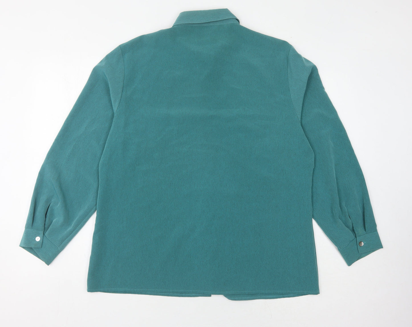 Lauren Duvar Women's Green Button-Up Shirt, Size 18