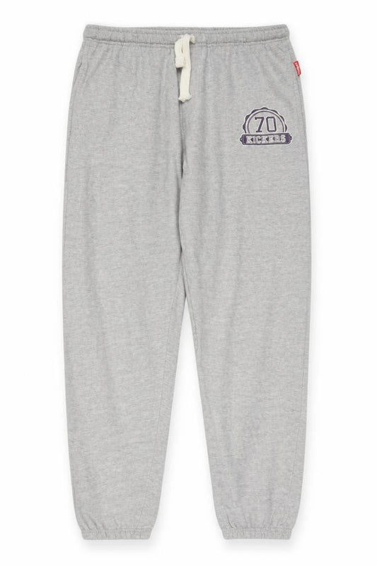 Kickers Men's Grey Sweatpants XL with Logo and Pockets