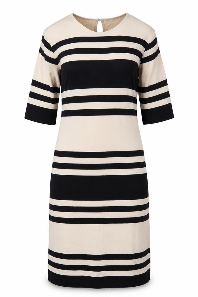 Front view of French Connection Women's Multicoloured Striped Sheath Dress
