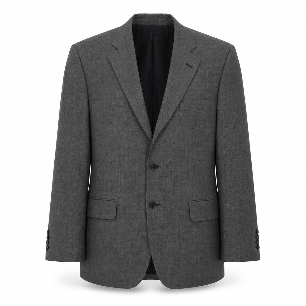 Mens 40 Chest Regular Jeff Banks Grey Two-Button Blazer