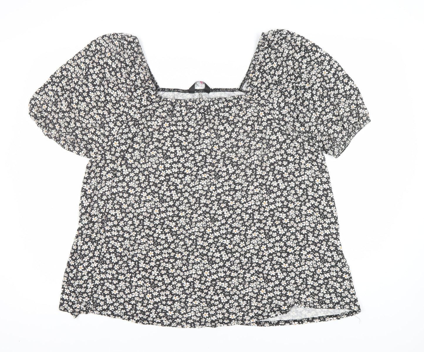Yours Women's Black Floral Blouse Size 20