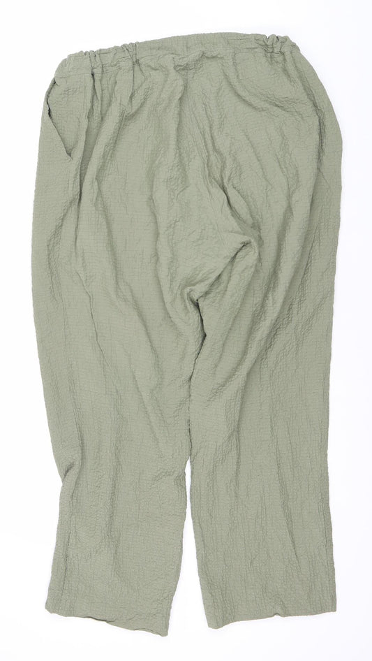 Cotton Traders Women's Green Trousers Size 14