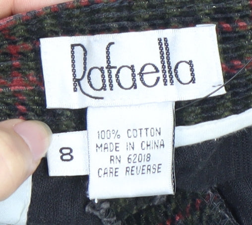 Rafaella Women's Multicoloured Plaid Shorts Size 8