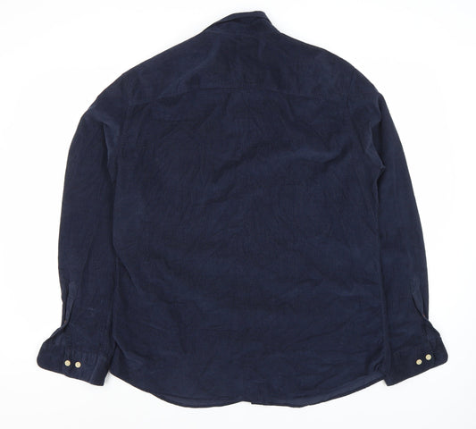 Jack & Jones Men's Blue XL Long Sleeve Button-Up Shirt