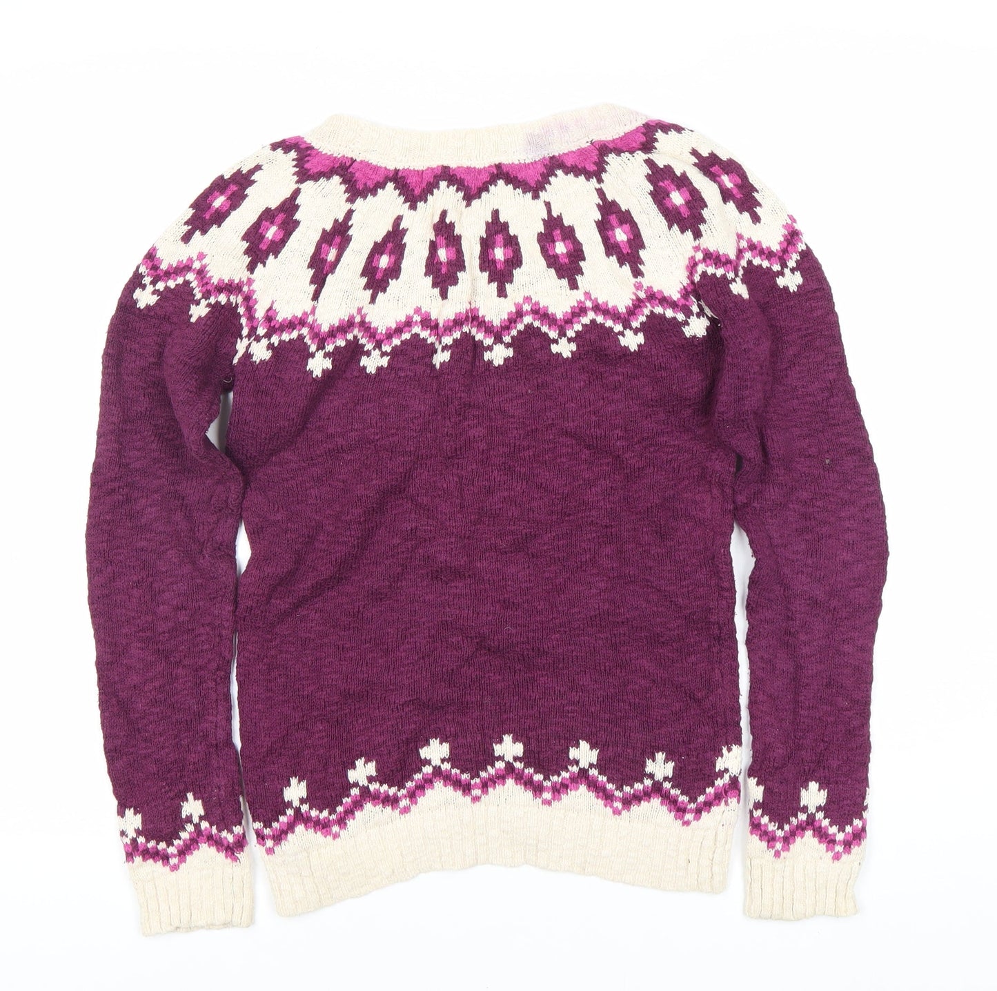 FatFace Women's Multicoloured Fair Isle Jumper, Size 10