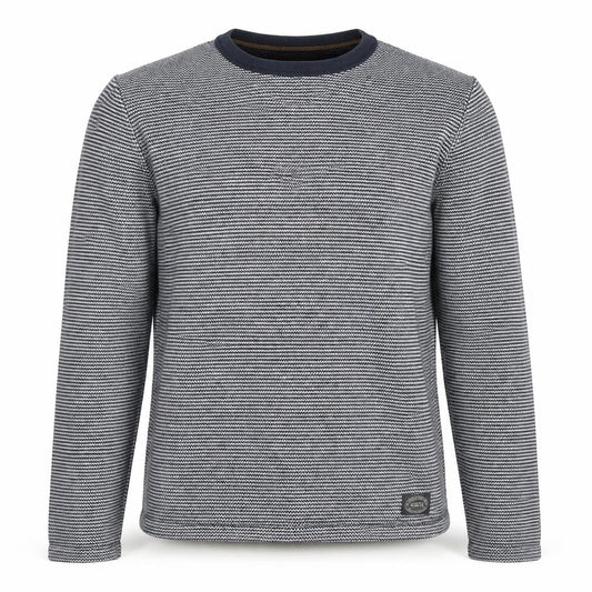 Jack & Jones Men's Blue Striped Pullover Jumper - Small