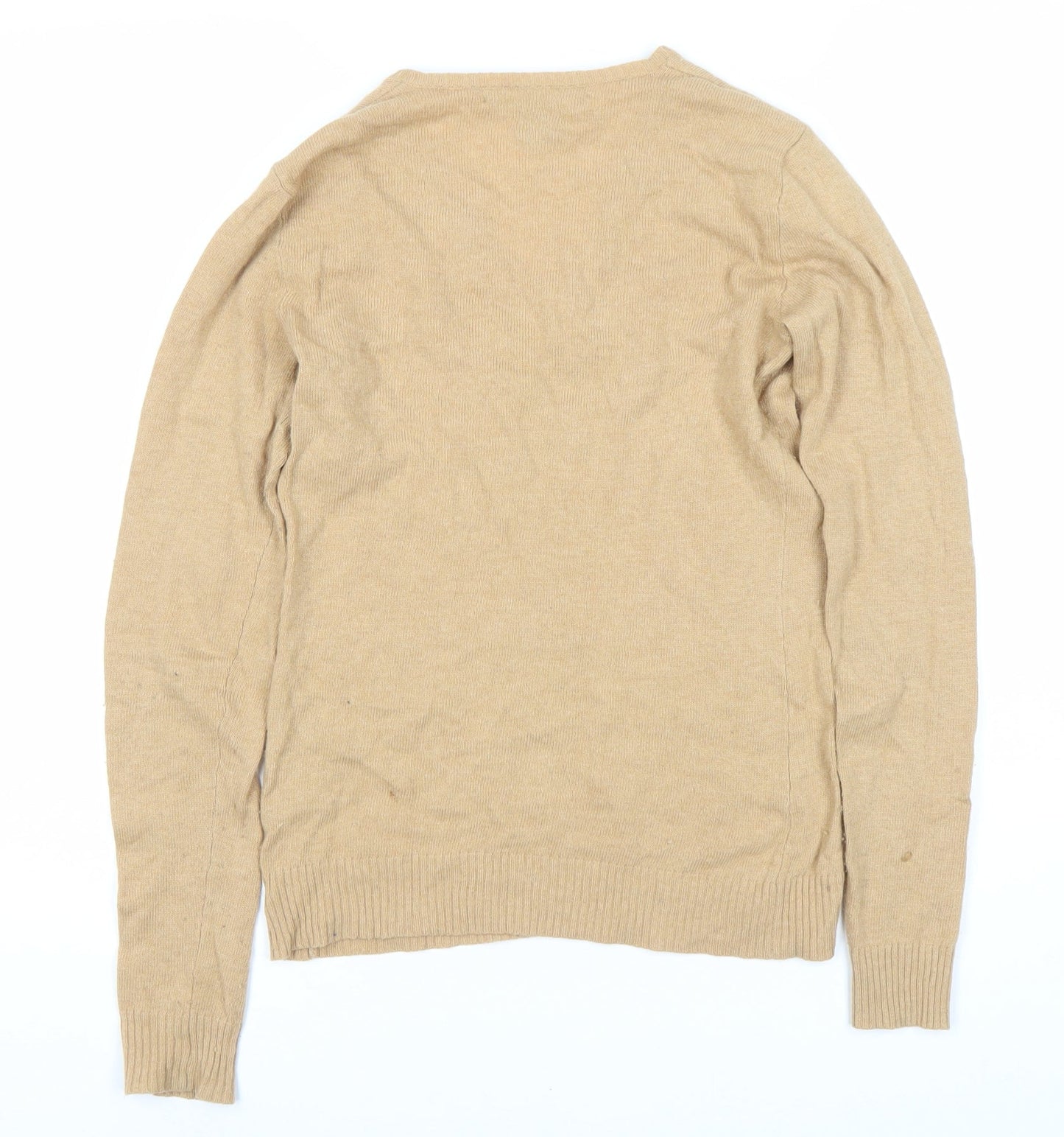 Ralph Lauren Sport Men's Beige V-Neck Pullover Jumper, Size S