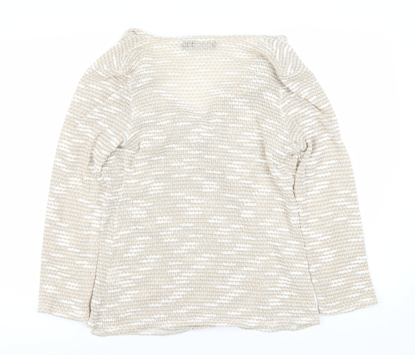 Saloos Women's Beige Chunky-Knit Jumper Size 12