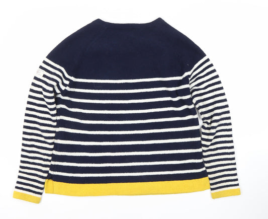 Joules Women Navy Striped Pullover UK 12
