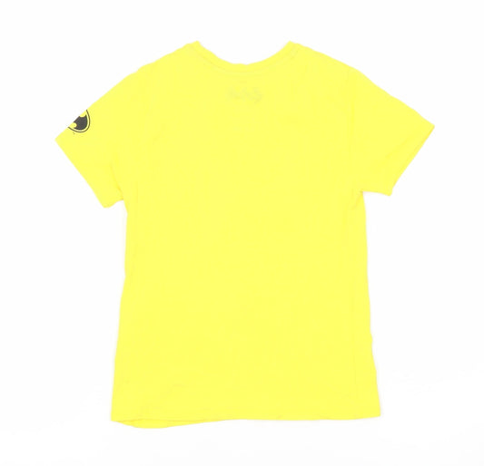 Batman Boys Yellow Batman T-Shirt 6-7 Years Graphic Superhero