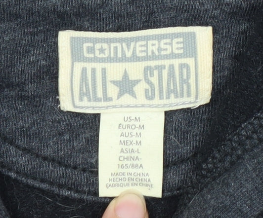 Converse Unisex Grey Full Zip Hoodie M