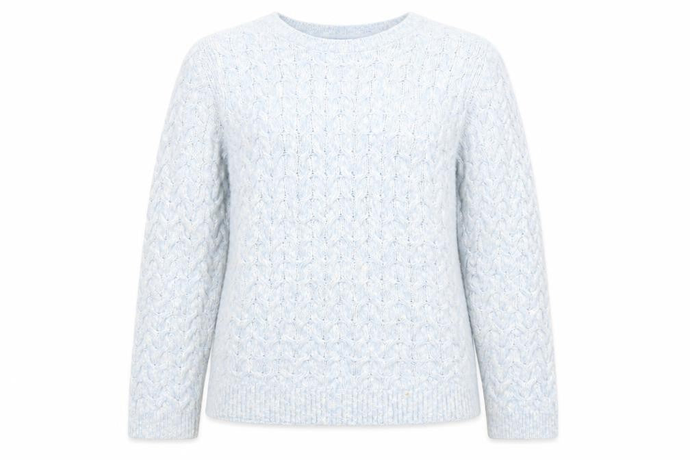 Crew Clothing Blue Cable-Knit Jumper, Size 12