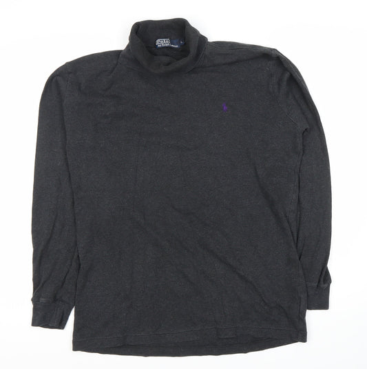 Polo Ralph Lauren Grey Men's Roll Neck Long Sleeve T-Shirt