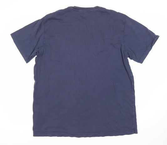 Eddie Bauer Men's Blue Crew Neck T-Shirt Size L