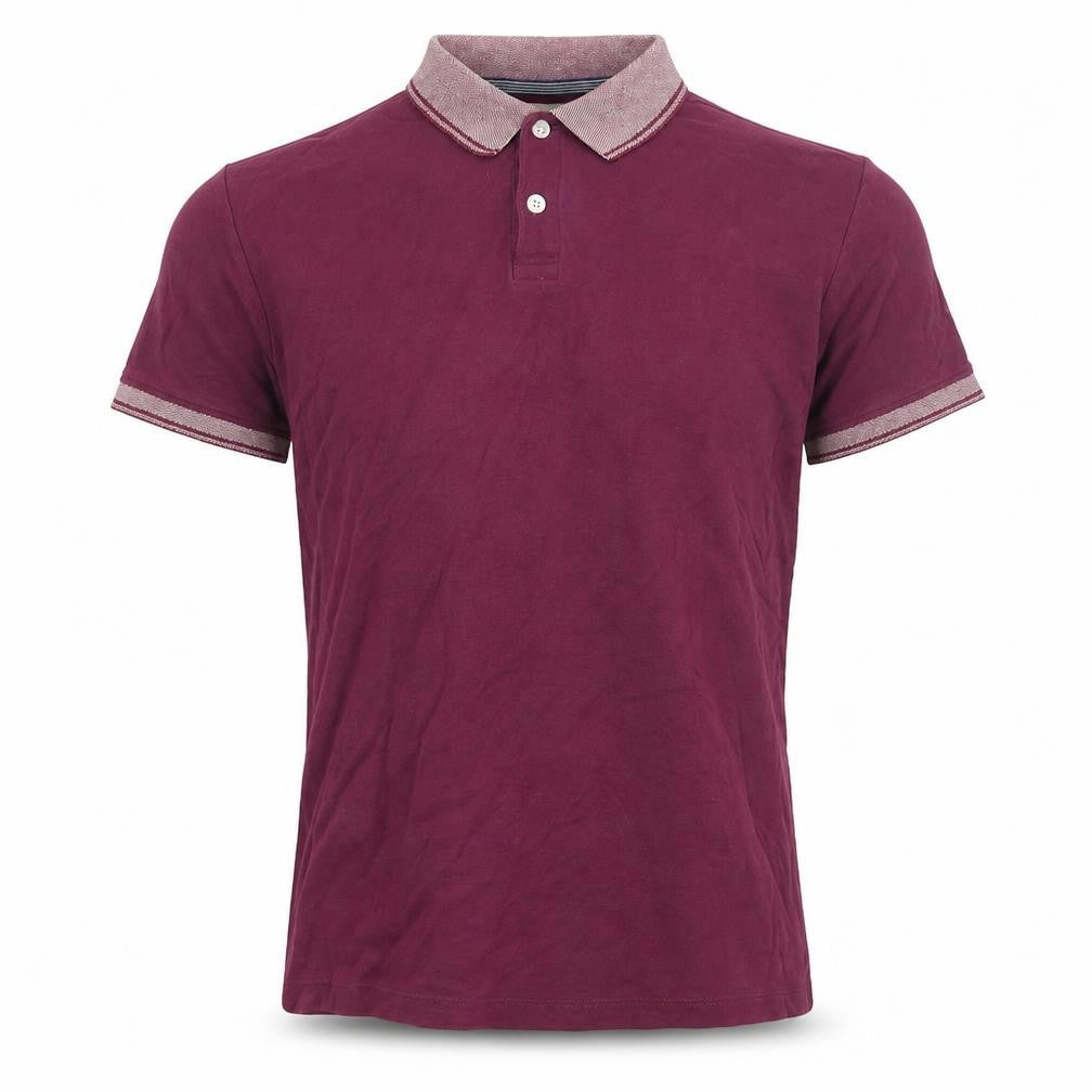 Charles Wilson Men's Red Polo Shirt, Size L, Short Sleeve
