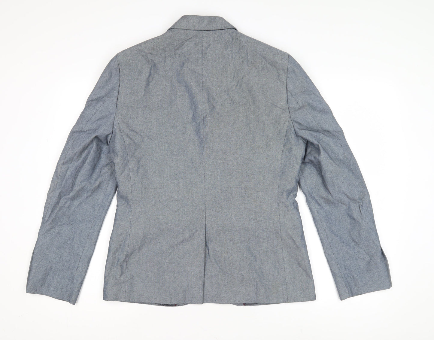 Marks and Spencer Men's Blue Blazer, Size 36 - Cotton Blend