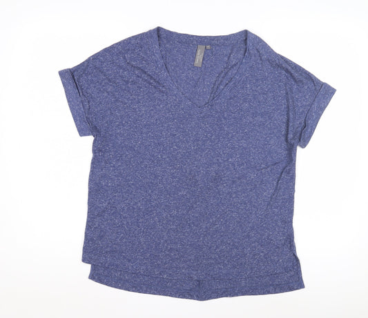 Sweaty Betty Women's Blue V-Neck T-Shirt, Size S
