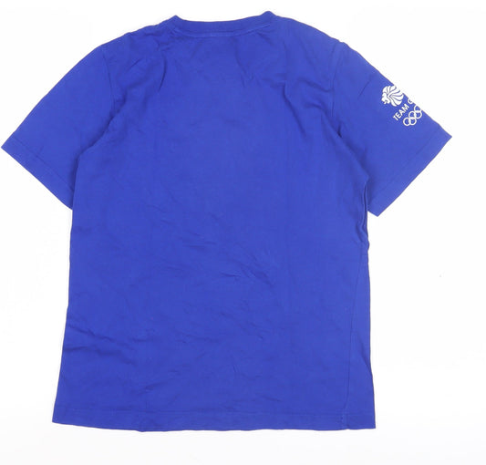 Woody York Boys Blue Team GB T-Shirt, Size 11-12 Years