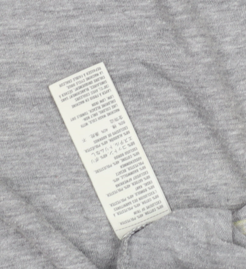 Hollister Women's Grey T-Shirt L Beach Surf Casual